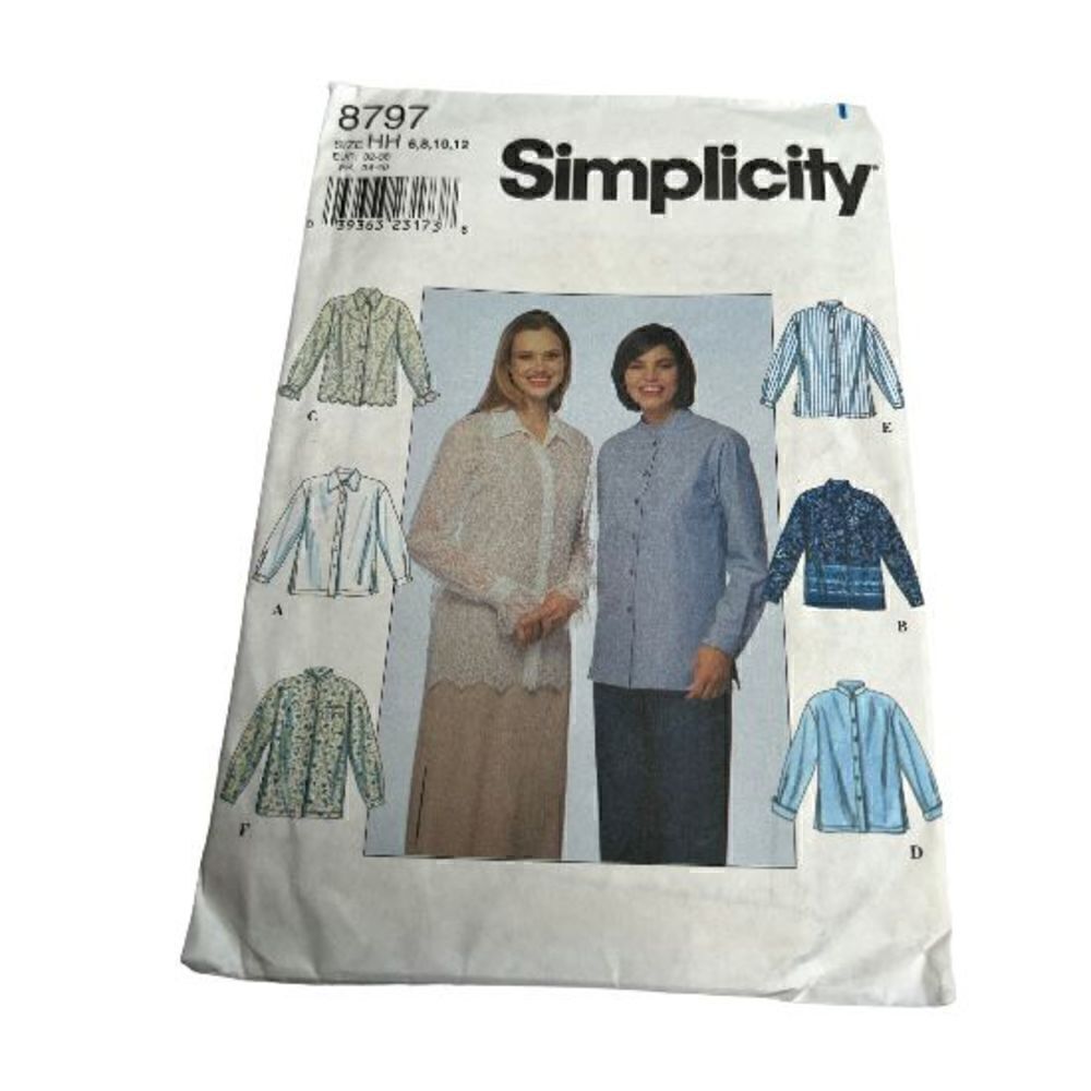 3/$15 or 5/$20 Simplicity dress shirts 8797 patterns